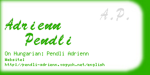 adrienn pendli business card